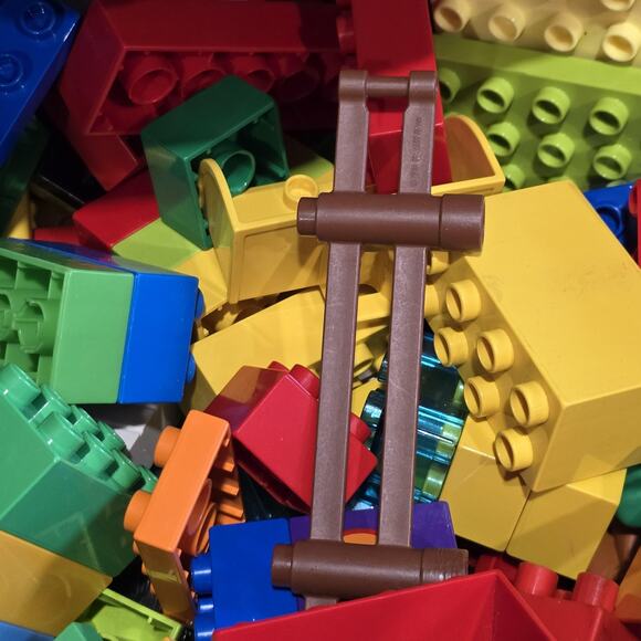 LEGO Duplo Bulk 2 Pound Lot 2 Bags Large Building Blocks Bricks Mixed Preschool - Picture 7 of 7